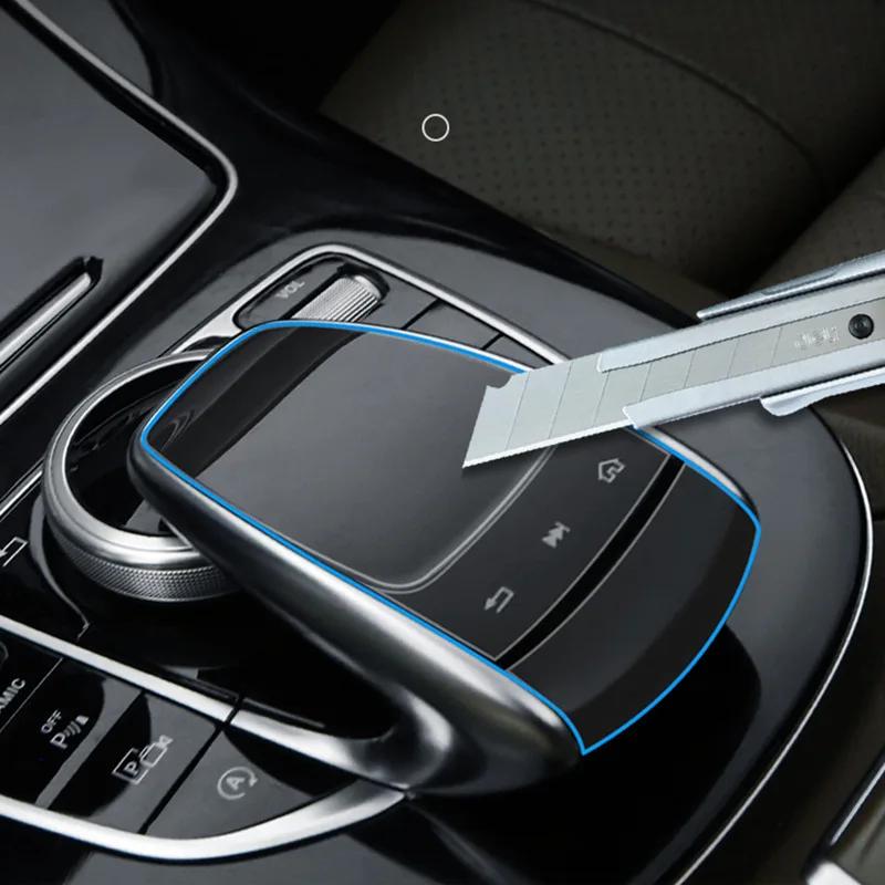 Car Center Console Multimedia Mouse Button TPU Protector Film For Mercedes Benz C E G V GLC Class W205 W213 X253 W463 G463 G500
