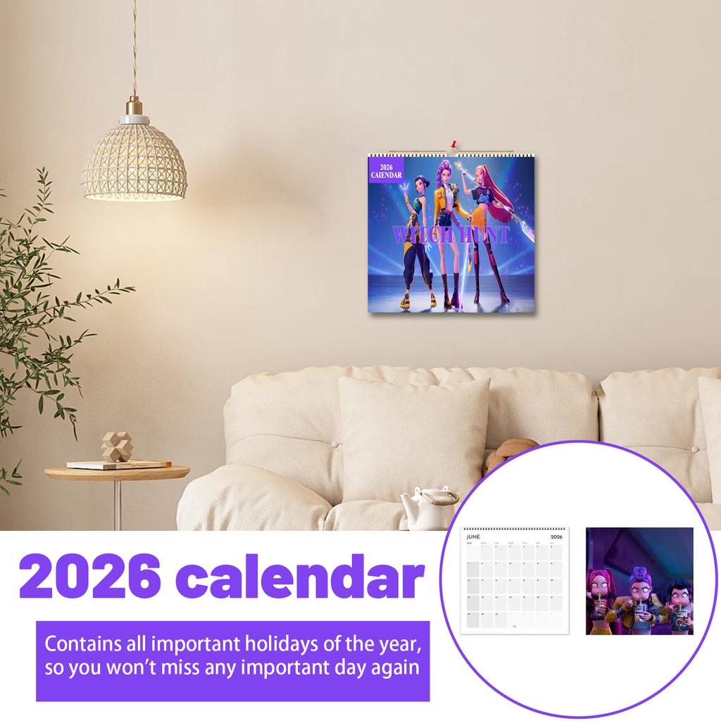 Dragon Wall Calendar– Illustrations With Holidays