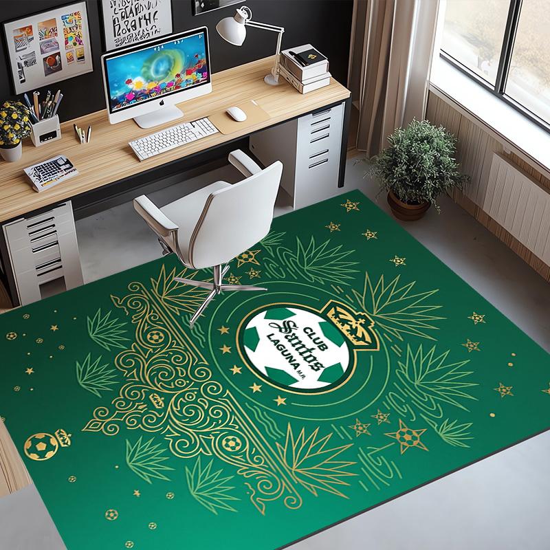 Club Santos Laguna Pattern Rug, Indoor/Outdoor Mat, for Picnic, Gameroom, Bedroom, Office, Living Room, Home Decor Carpet, Birthday Gift