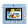 Kids Print Camera with 3 Rolls Printing Paper HD Dual Lens Photo Video Recorder for Outdoor Game