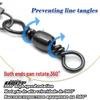 B-Type Connector Barrel Swivel with Pin and Figure-Eight Ring for Fishing Gear