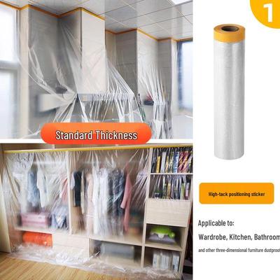 OIMG Disposable Dustproof Plastic Film with Yellow Adhesive