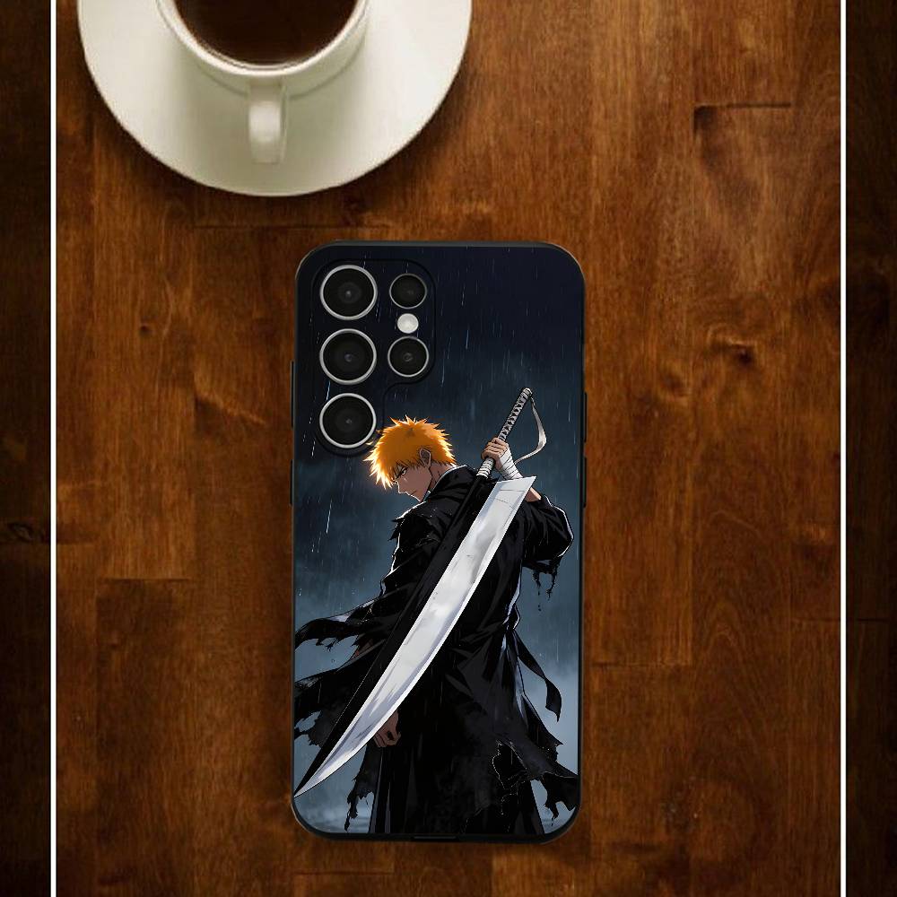 

Anime B-Bleach Rukia Byakuya Kuchiki Silicone Case For Samsung S25 24 23 22 21 20 Plus Ultra 5G Lite Shockproof Cover Samsung S21Ultra