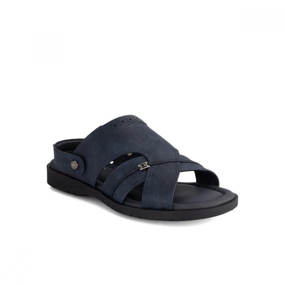 Kumkang Men Leather Point Cushion Non Slip Two Way Sandal Lansac6333mf2 245/Blue