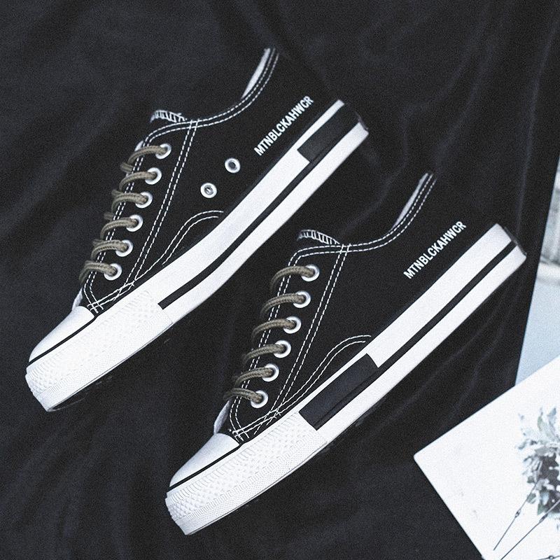 Spring Low-Top Canvas Shoes Female Harajuku Hongkong Style Skateboard Shoes Street Shot Student Rubber Shoes