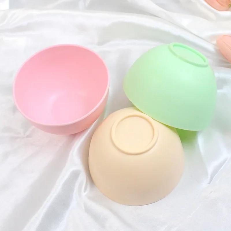 2pcs/set Silicone Mask Mud Essential Oil Bowl Mask Stick Face Mask Powder Mixing Bowl Spatula Masks Brush Skin Care Tools