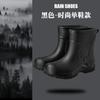 Rain shoes women's short tube new outdoor non-slip water shoes platform water boots fleece rubber shoes short bundle rain boots