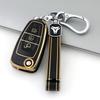 Key Case for Ford 2013-2019 Kuga & 2012-2018 Focus with Gold Trim