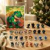 Dragon Themed Holiday Party Supplies Advent Calendars 2026, 24 Days Christmas Countdown Calendar with Cute Tree Decorations Acrylic Ornaments,