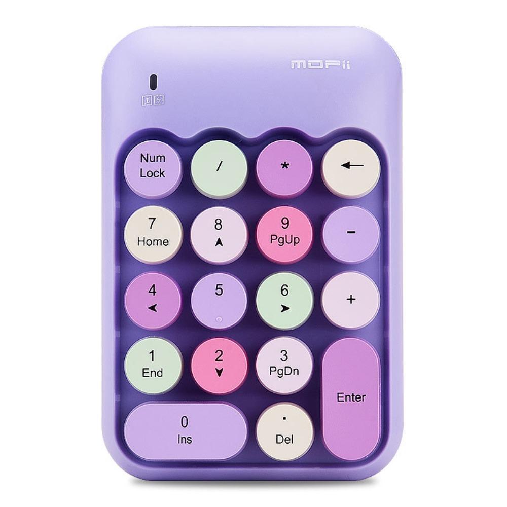 Rechargeable Digital Keyboard Colorful Accounting Keyboard Mini Portable Keypad  Office