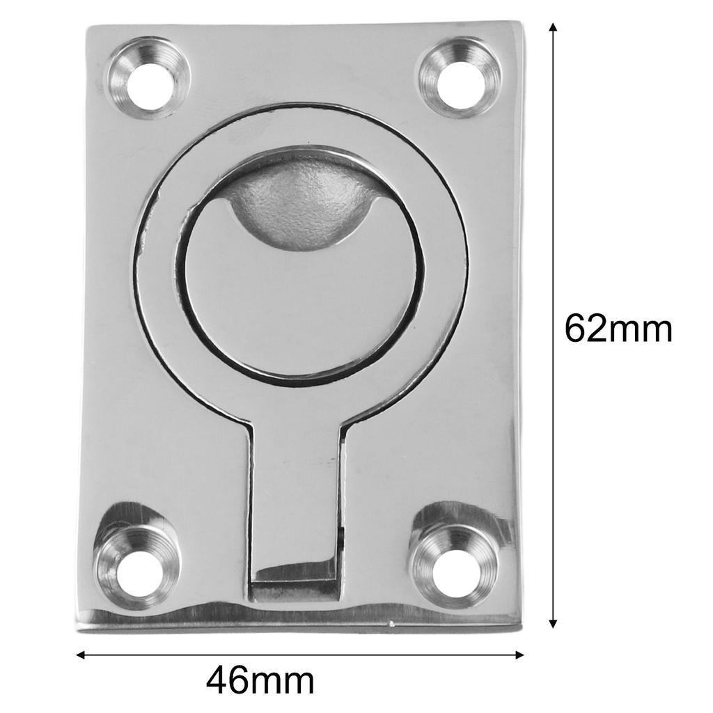 Boat Lifting Ring Pull Flush Mount Handle Stainless Steel Hatch Latch