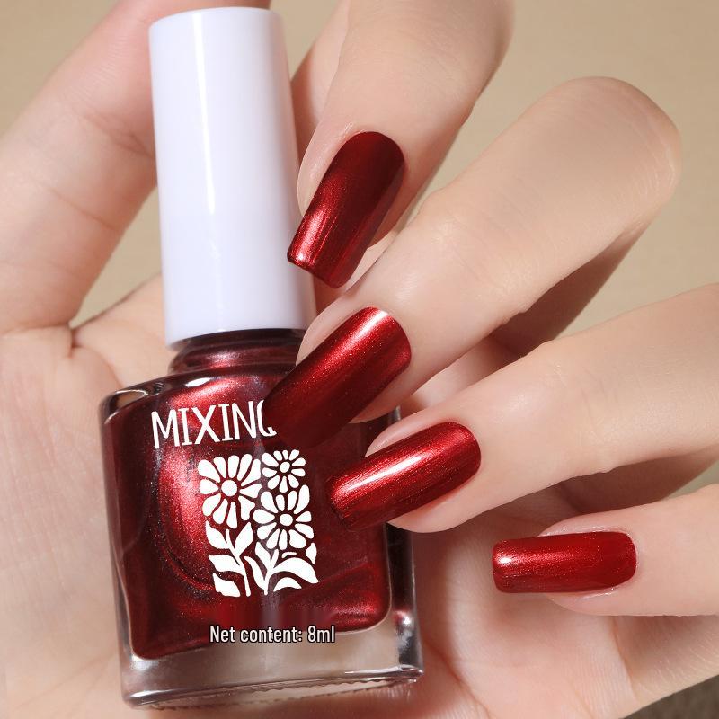 Cherry Champagne Bling Nail Polish - Non-Toxic, Quick-Dry, Long-Lasting, Non-Fading Formula for Fingernails and Toenails.