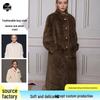Women's Stylish Mink Fur Coat: Elegant Long Autumn & Winter Outerwear