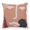 Ins Abstract Modern Simple Plush Pillowcase Line Decoration Pillow Car Office Waist Rest
