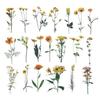 40Pcs/Bag Plant Nature Flower Decorative PVC Sticker Epoxy Resin Crafts Fillers Material for DIY Epoxy Resin Molds Book Decor