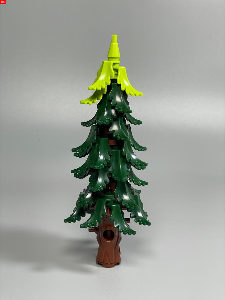 Non-Toxic Moc Bricks Height About 147Mm Pine And Cypress Snowfield Ice Skiing Winter Park Secene Educational Building Blocks Kids Toys