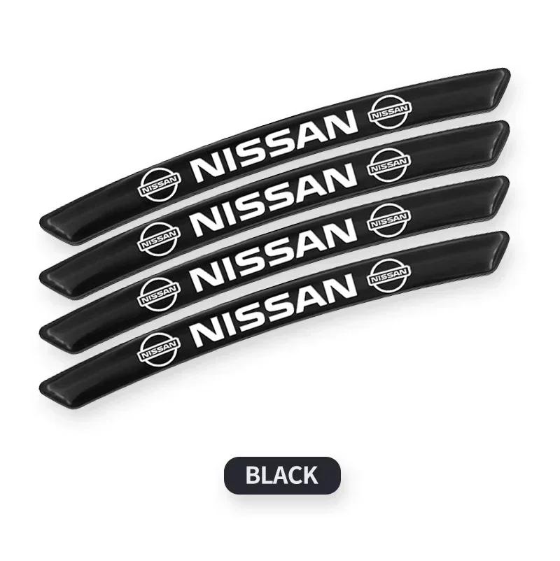 2025 For Nissan 4pcs Aluminum Car Badge Styling Wheel Hub Rims Decor Stickers For Nissan Nismo Juke Note Versa Almera X-Trail Xt