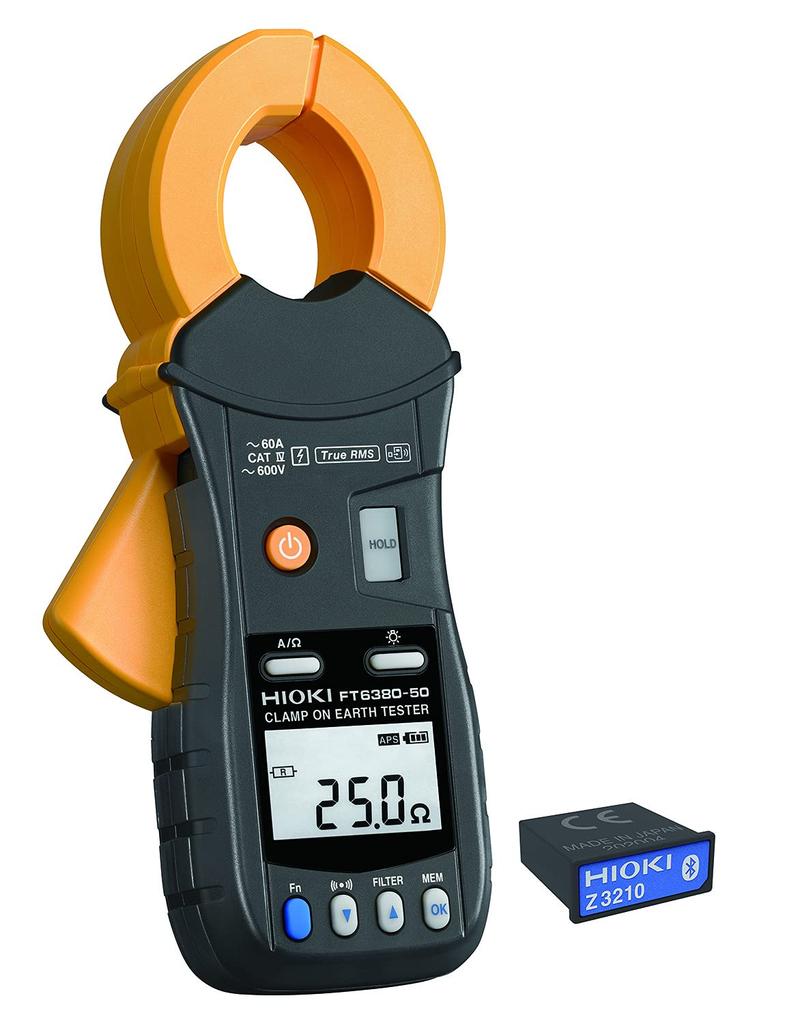 HIOKI Clamp Ground Resistance Tester Wireless Set Wireless Communication Distance 10m Line of Sight FT6380-90 Communication