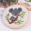 1-piece Mouse Embroidery DIY Punch Stitch Craft Kit (including Tools)