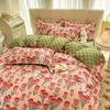 Cartoon Dormitory Three-piece Set Single Bedding Quilt Cover Double Bed Sheet Four-piece Set