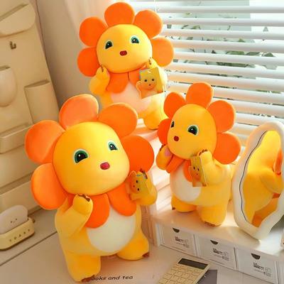 35 cm Miniso Süßes Sonnenblumenmilch-Drache-Plüschtier Kawaii Nailong Kissen Dekompressionsbegleiter Spielzeug Geburtstags-Weihnachtsgeschenk
