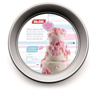 Ibili 815125 Round Extra Deep Cake Tin 25 X 10 Cm Alum. Anodized