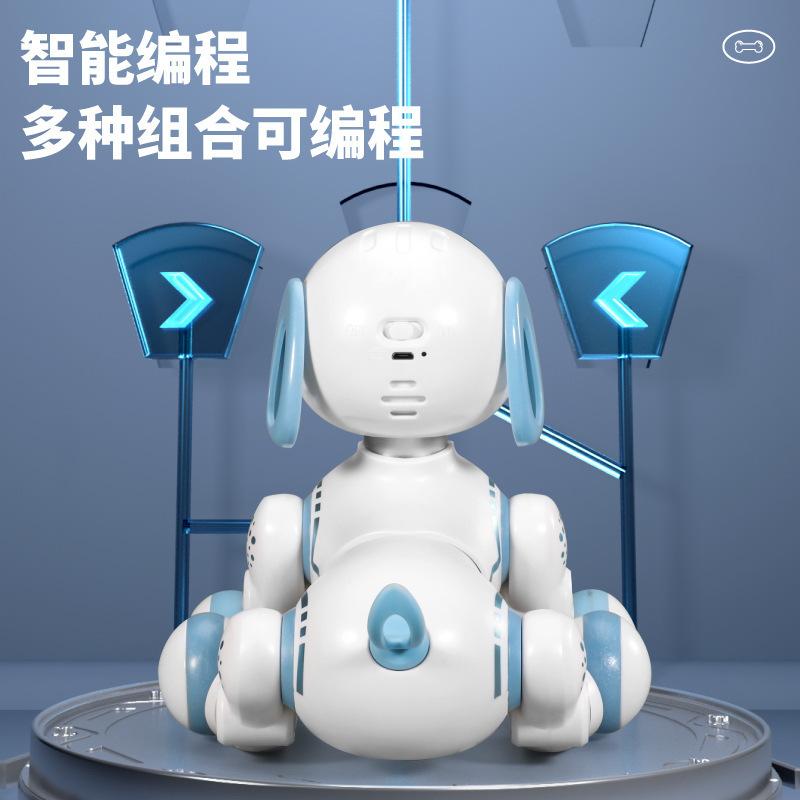 Yingjia Intelligenter Induktions-Roboterhund Kann Singen Und Tanzen Kinder Früherziehung Geschichte Elektrische Programmierung Stunt-Spielzeug-Hund