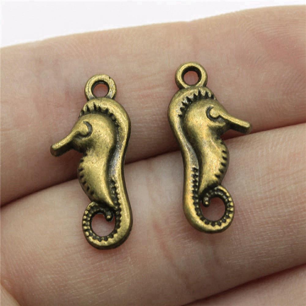 Octopus Seahorse Crab Shrimp Marine Life Charm Antique Bronze Zinc Alloy Jewelry Making Supplies Couple Style