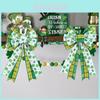 Irish Saint Patricks Day Decoration Ribbon Garland With Polyester Fabric For Festival Scene Decor