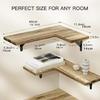 Versatile Corner Floating Shelf Versatile Corner Floating Shelf Wood Rack for Bathroom Kitchen Bedroom Storage