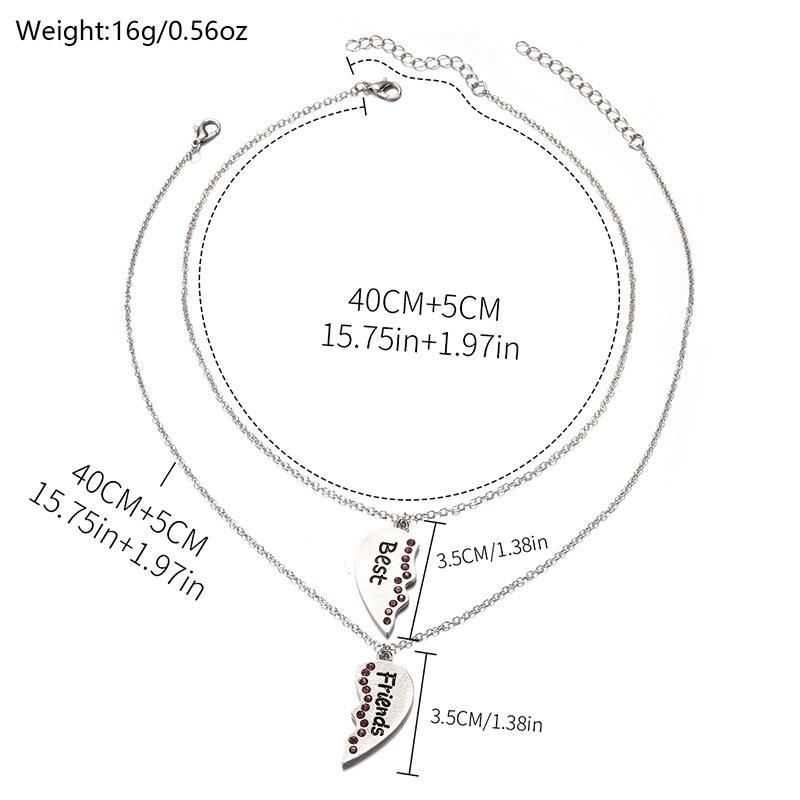 

Кулон с любовью, персонализированные украшения, креативная подруга, хорошая подруга, ожерелье из букв в форме сердца.