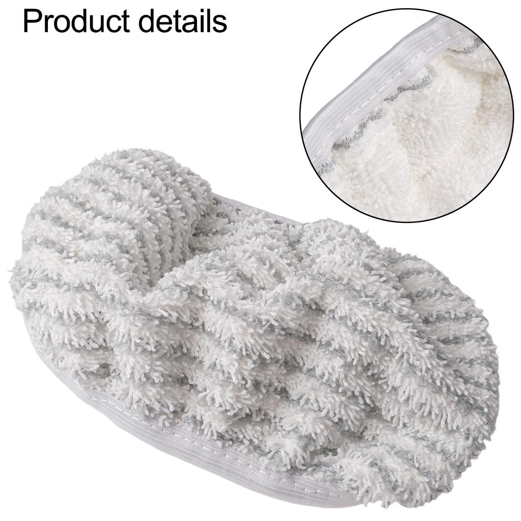 2pcs Microfibre Cloth Pads For Clean Steam ZR005801 Vacuum Cleaner Spare Parts Replacement Accessories
