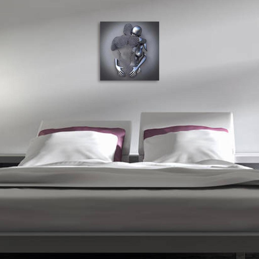 Buy Love Heart 3D Effect Wall ArtValentine's Day Canvas Wall Art