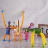 DIY Pop Tube Dinosaur Sensory Toys Suction Cup Bellows Toy Decompression Pipe Autism ADHD Stress Relief Fidget Toys for Kids