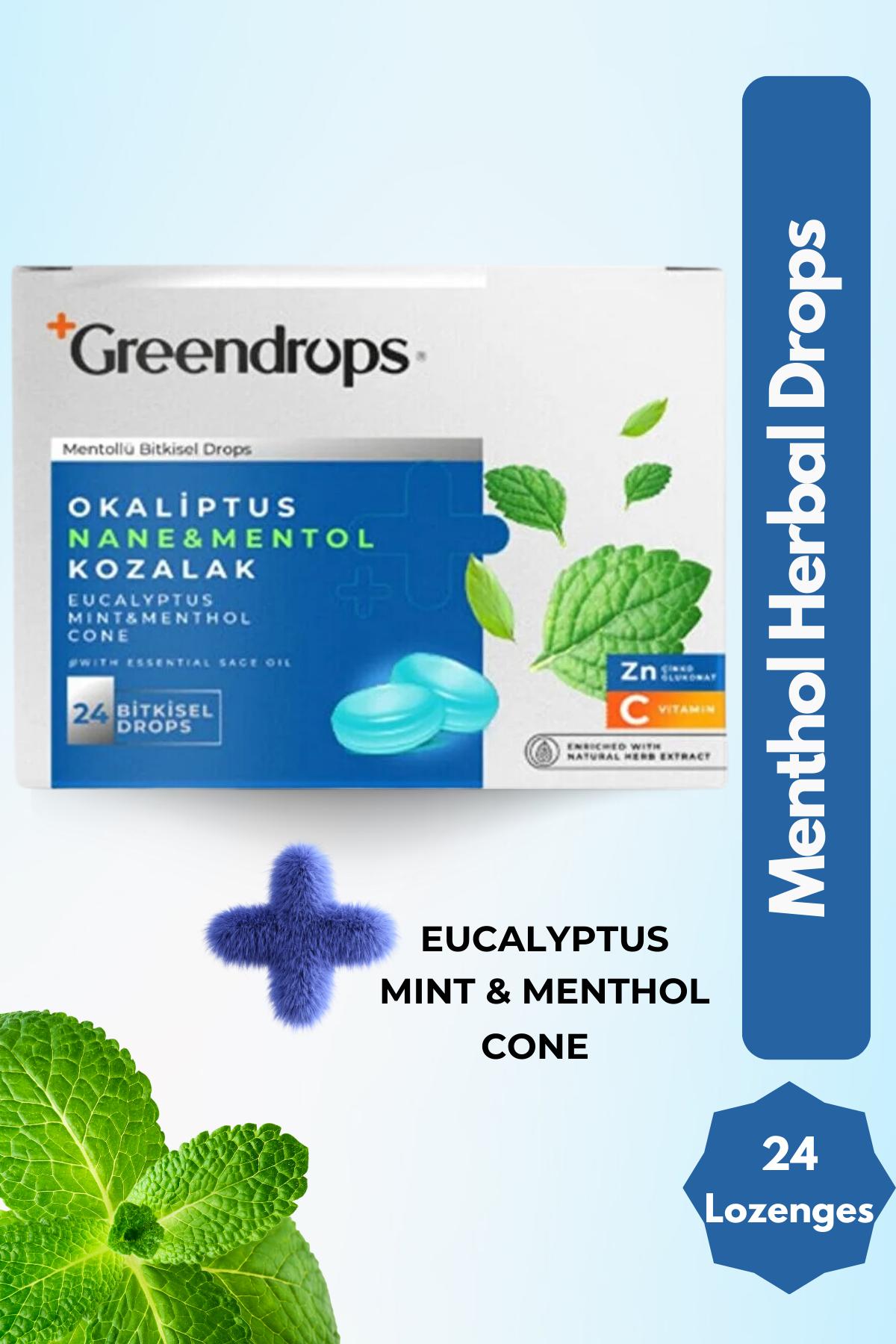 

Трав яні краплі для горла - ментол - евкаліпт, нанементол і соснова шишка