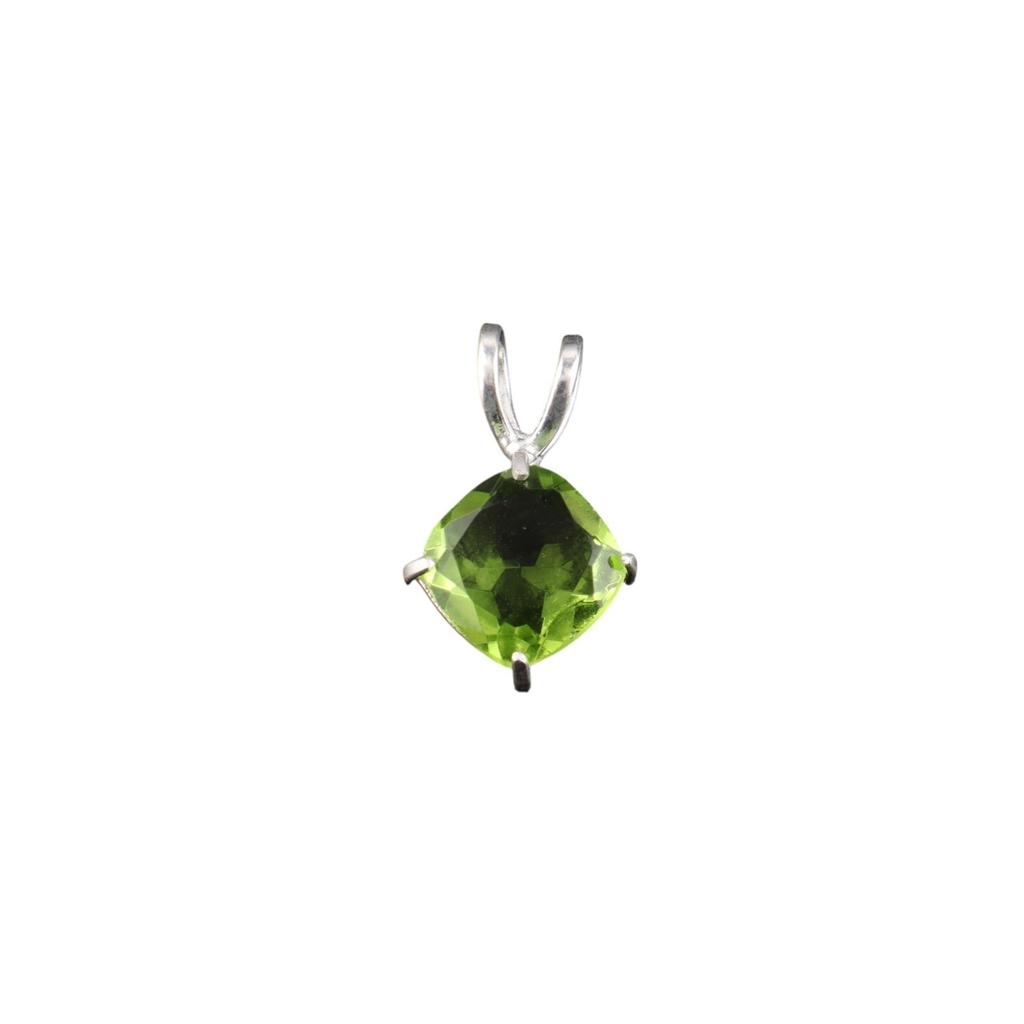 Peridot Gemstone 925 Sterling Silver Jewelry Handmade Women Gift Pendant 0.93'' PP-62-10