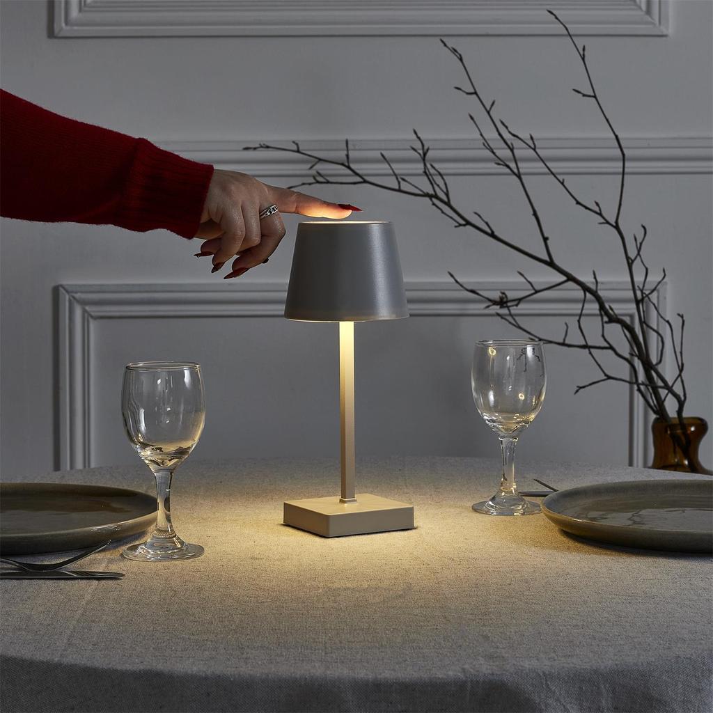 Blanca Touch Led Table Lamp Gray 3 Modes