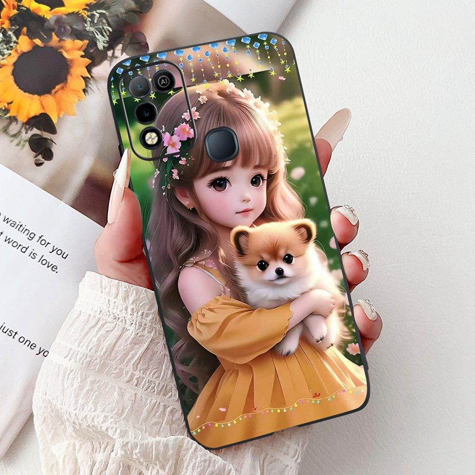 For Infinix Hot 10 X682C 10s X689B 10play X688C Back Cover For Infinix Hot 10 Play Case Shockproof Fashion Cute Cartoon Silicone