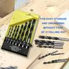 8pc 3-10mm Three Pointed Woodworking Drill DC Branch Drill Drilling Electric Drill Bit Drilling Twist Drill Tool Plastic Box Set