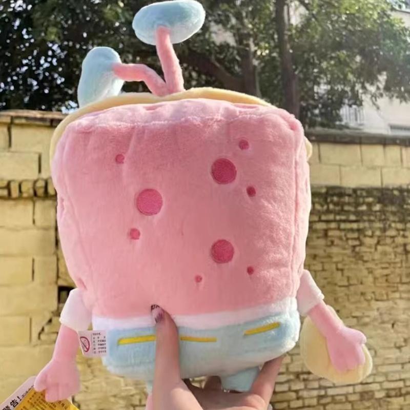 Potdemiel Mignon Bob l'Éponge Série Tarte Étoile Peluche Poupée Cadeau d'Anniversaire Oreiller Surprise Cadeau d'Anniversaire Pour Amis.