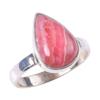 Natural Rhodochrosite Gemstone Handmade 925 Solid Sterling Silver Ring S.8 t3k93