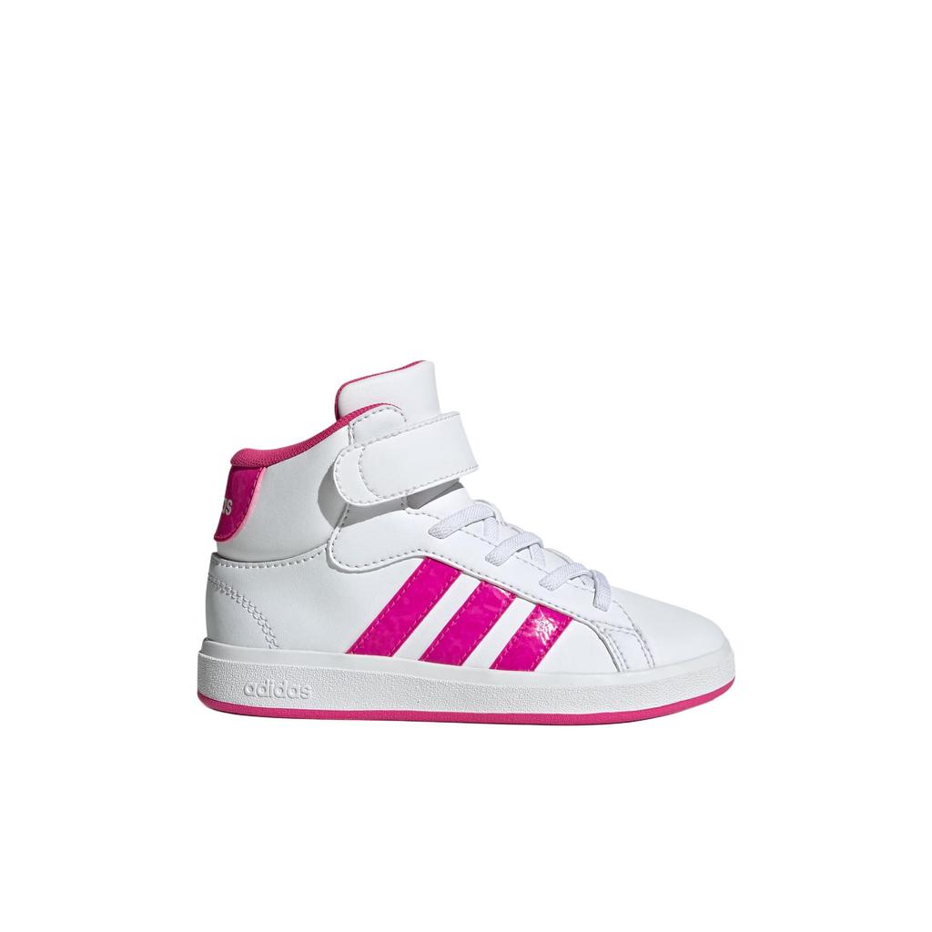 Adidas Grand Court Mid Fashion Comfortable Kids Sneakers Kids Sneakers White JR0806
