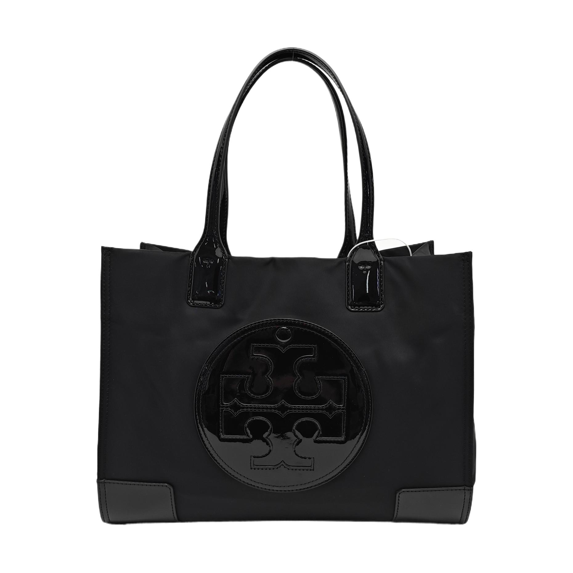 [Pre-Owned] Ella Mini Black Nylon Shoulder Bag With Gold Hardware - Very Good #9Z200G ONE SIZE