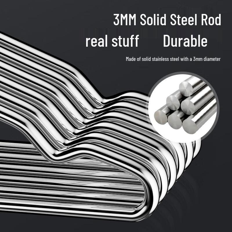 LYNN Heavy-Duty Solid Stainless Steel Clothes Hangers