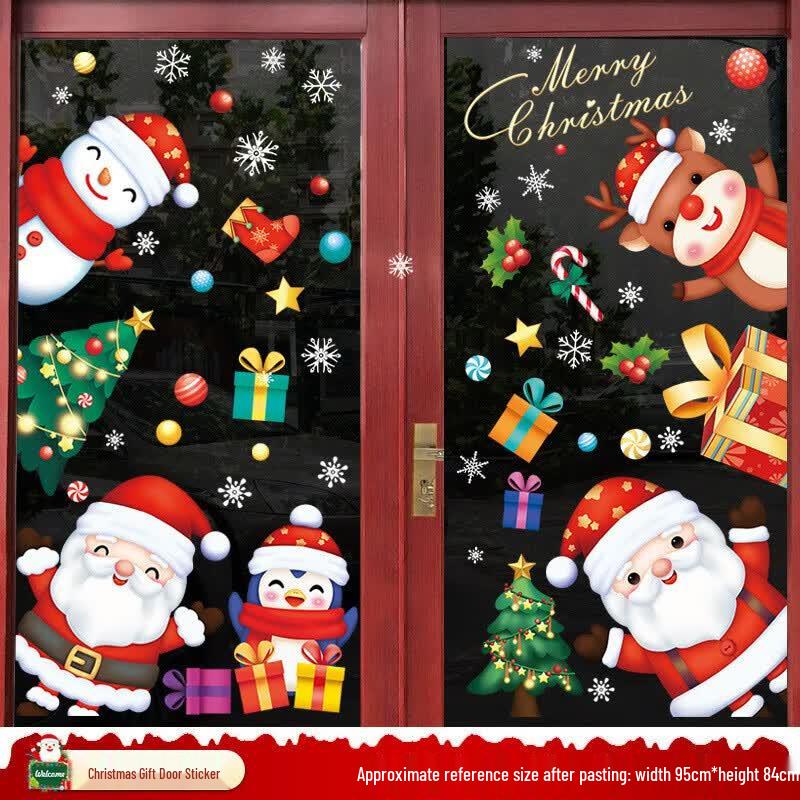 Christmas Static Cling Window Decals