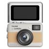 Portable Small Camera 4K Retro Tiny Camera with 1.47in 180 Flip Screen for Travel Recording Birthday Gift for Friends