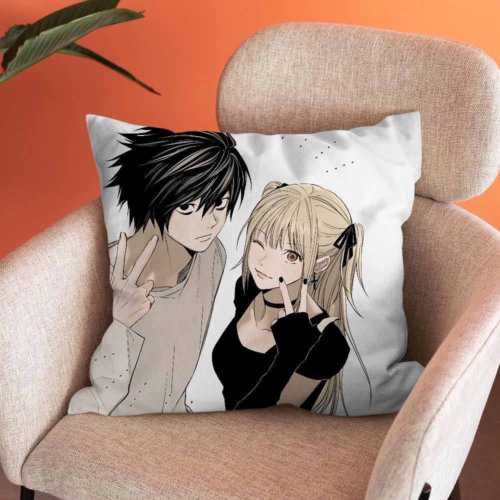 Misa Amane D-Death Notes Pillow Case Soft Cushion Cases for Farmhouse Sofa Decor Home Decorations and Protector Pillow Case
