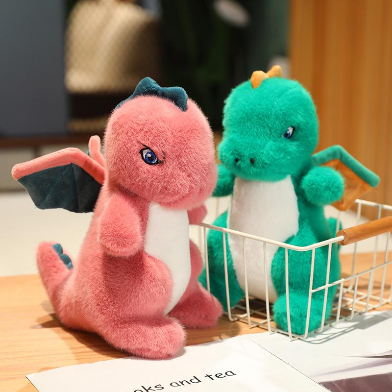 Dinosaur Theme Gentle Plush Toy Pterosaur Stuffed Animal Featuring Wings Dragon Dolls Joyful Children Roar Birth Date Celebration Decor Designed For