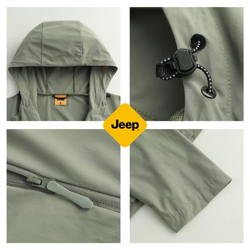 JEEP Unisex Ice Silk Hooded UV Protection Jacket