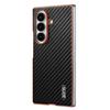 AZNS For Samsung Galaxy Z Fold7 5G Case Electroplating Carbon Fiber Texture PU+PC Phone Cover